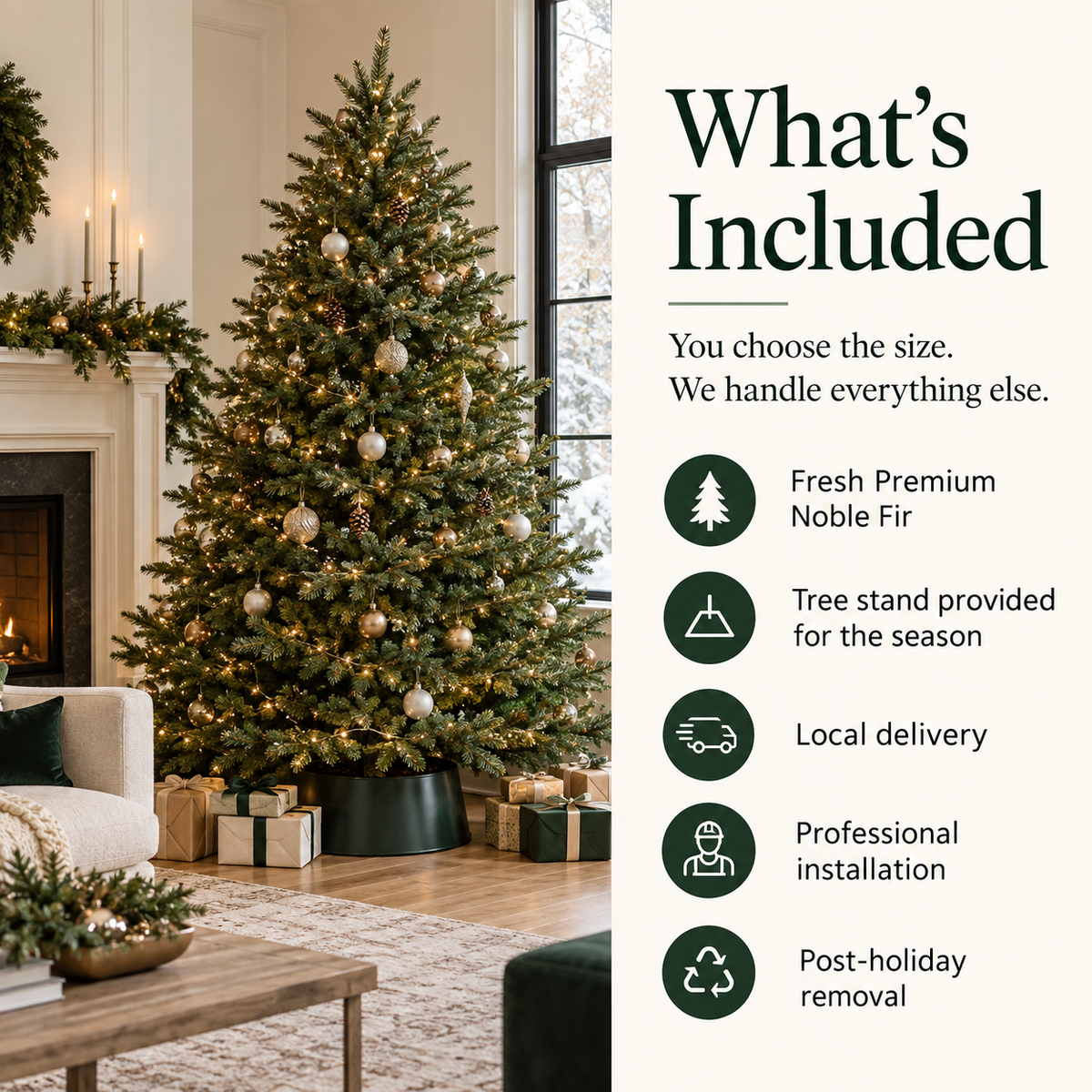 Premium Noble Fir Christmas Tree